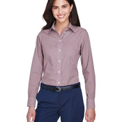 Women's Crown Collection® Gingham Check Woven Dress Shirt