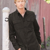 Men's Solid Flannel Shirt