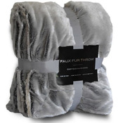 Faux Fur Throw Blanket